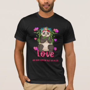 T-shirt Valentine Panda Drôle Cadeau Pour Mari Best