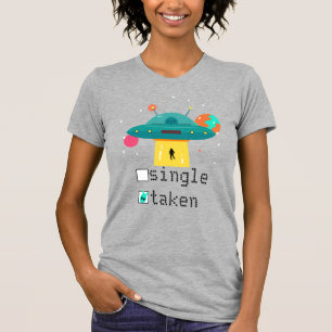 T-shirt Valentine personnalisée unique prise OVNI