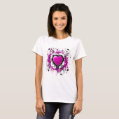 T-shirt Valentine Purple Heart (Devant entier)