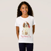 T-Shirt Valentine Rose St. Bernard (Devant entier)