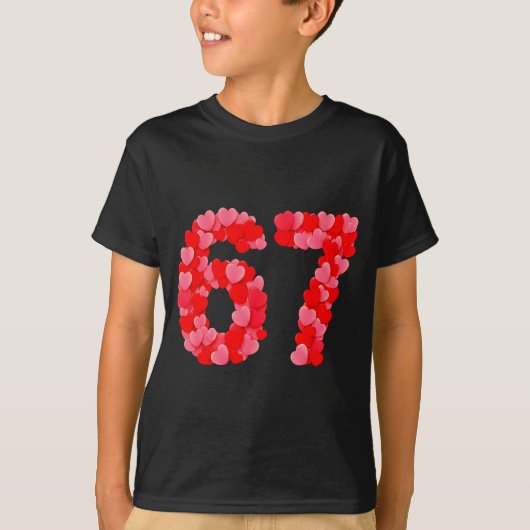 T-shirt Valentine’s Day 67 Meme Funny Six Seven 6 7 Valent (Devant)