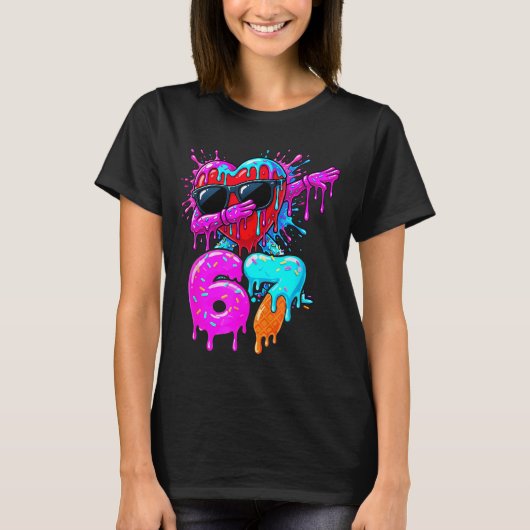 T-shirt Valentine’s Day 67 Six Seven 6 7 Valentine Dabbing (Devant)