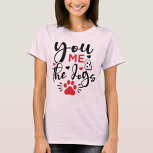T-shirt Valentine T-Shirt pour vous et chat chien