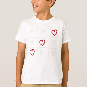 T-shirt Valentine Tic Tac Toe Hearts Valentines Day Valent
