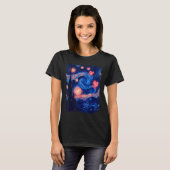 T-shirt Valentine Van Gogh Starry Night Heart Matching Cou (Devant entier)
