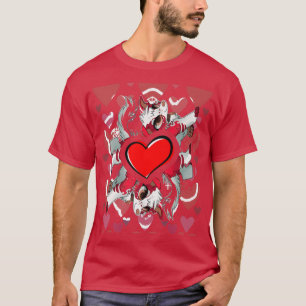 T-shirt Valentines Aimer Crystal Universal Quantum Pour Mi