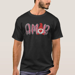T-shirt Valentines Amor de jour pour une petite amie hispa