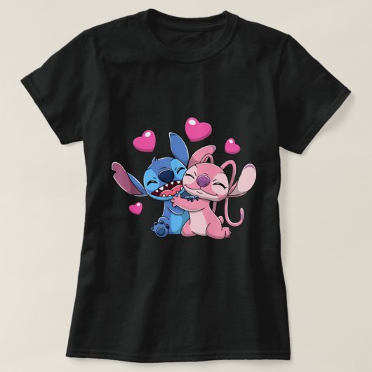 T-shirt Valentines anges 1 (Design devant)