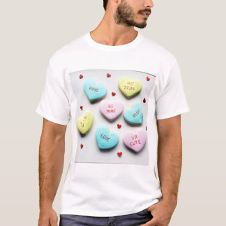 T-shirt Valentines Conversation Coeur Merch