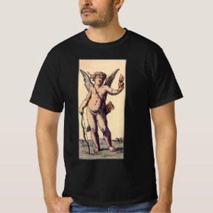 T-shirt Valentines Cupid Blindfoldfold, Carte Tarot Vintag