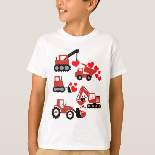 T-shirt Valentines Day Boys Enfants Toddler Construction T