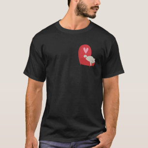 T-shirt Valentines Day Chat w Red Heart mignon chaton vale