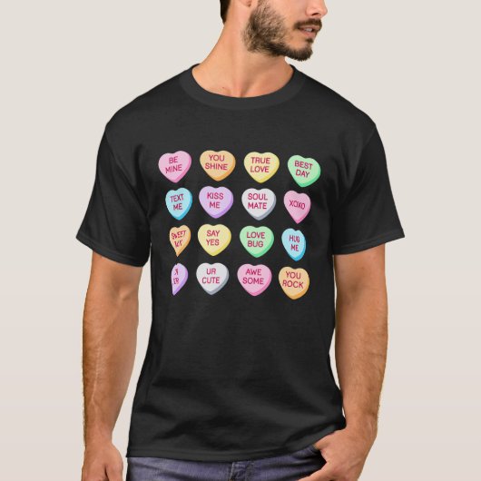 T-shirt Valentines Day Conversation Coeur drôle Valentine (Devant)