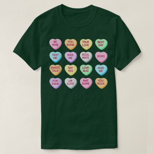 T-shirt Valentines Day Conversation Coeur drôle Valentine (Design devant)