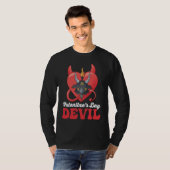 T-shirt Valentine's Day Devil Baphomet (Devant entier)