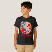 T-shirt Valentines Day Dinosaur T Rex I Steal Hearts Funny (Devant entier)