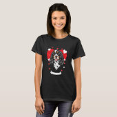 T-shirt Valentine's Day Dog Lover (Devant entier)