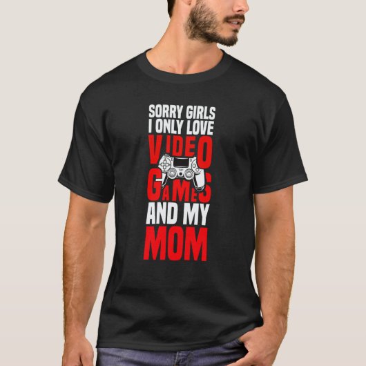 T-shirt Valentines Day for Video Games Gamer And Mom 1 (Devant)