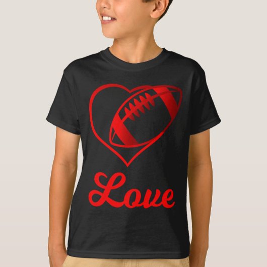 T-shirt Valentines Day Gift For Football Lovers  (Devant)