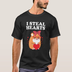 T-shirt Valentines Day Hamster I Steal Hearts Rodent Valen