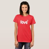 T-shirt Valentine's Day Heart Love (Devant entier)