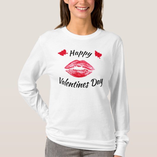 T-SHIRT VALENTINES DAY KISS (Devant)