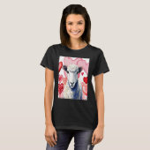 T-shirt Valentine's Day Love Heart Sheep Girlfriend Fiancé (Devant entier)