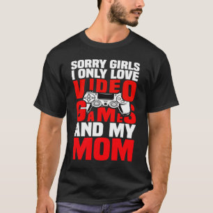 T-shirt Valentines Day pour Jeux Vidéos Gamer And Mom