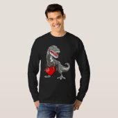 T-shirt Valentines Day Rex Dinosaur I Steal Hearts (Devant entier)