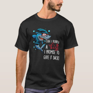 T-shirt Valentine's Day Shark Emprunter Baisers Humour Cit