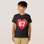 T-shirt Valentine's Day Six Seven Hearts 6 7 Meme Gen Alph (Devant entier)