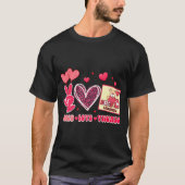 T-shirt Valentines Day Slp Discours Pathologiste Peace Lov (Devant)