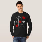 T-shirt Valentine's Day Tic Tac Toe Valentine Cute Heart (Devant entier)