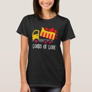T-shirt Valentines Day Tractor Loads Of Love Truck Toddler