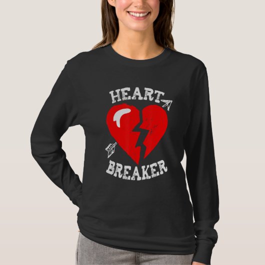 T-shirt Valentine's Heart Breaker Funny Valentine's Day Ma (Devant)