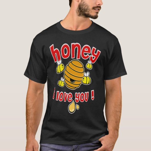 T-shirt Valentine's Honey (Devant)
