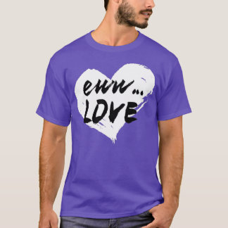 T-shirt Valentines Jour Coeur Amour Pour Simple