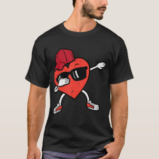 T-shirt Valentines Jour Coeur Dab Amusant Hommes Garçons E