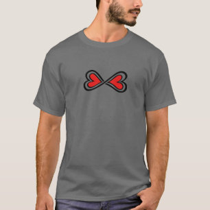 T-shirt Valentines Jour Coeur Je t'aime Infinity Sign Coup