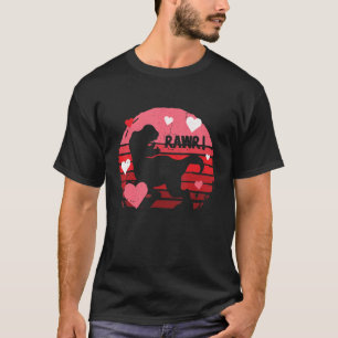 T-shirt Valentines Jour Dinosaure I Voler Coeurs Garçons H