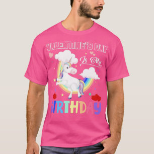 T-shirt Valentines Jour Est Mon Anniversaire Unicorn migno
