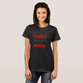 T-shirt Valentines Jour Garçons Enfants Désolé Mesdames Ma (Devant entier)