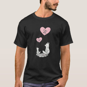 T-shirt Valentines Jour Je t'aime Plus mignonne Adorable D