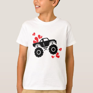 T-shirt Valentines Jour Monster Truck