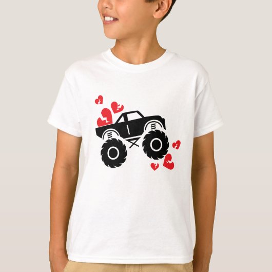 T-shirt Valentines Jour Monster Truck (Devant)
