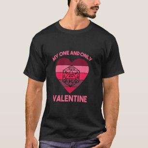 T-shirt Valentines Jour Tablette Dungeon Oeil Rpg Dice Dra