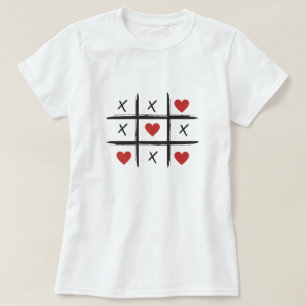 T-shirt Valentine's jour tic tac orteil coeurs baisers