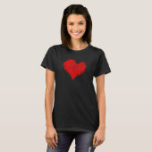 T-SHIRT VALENTINE'S RED CHALK HEART (Devant entier)