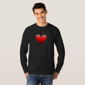 T-SHIRT VALENTINE'S RETRO 8 BIT HEART 1 (Devant entier)