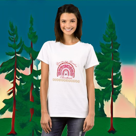 T-shirt Valentines romantiques Vous êtes mon amour arc-en-